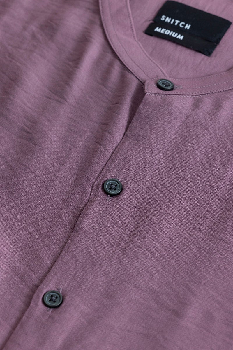 SNITCH Calista Mauve Mandarin Shirt - Image 2